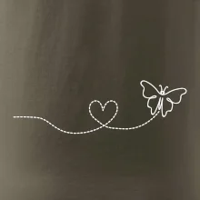 Dráha letu motýla - srdce