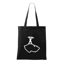 Mapa ČR - cyklista na prsou