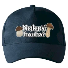 Nejlepší houbař - nápis s houbama