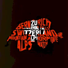 Mapy - názvy měst - Švýcarsko