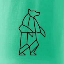 Geometrie lední medvěd stojící