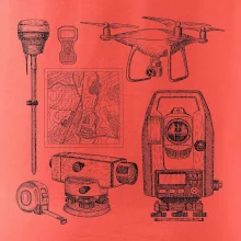 Geodet teodolit dron