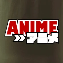 Anime nápis červený
