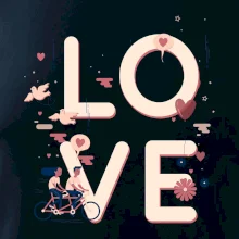 Love cyklisti pár Love cyklisti pár