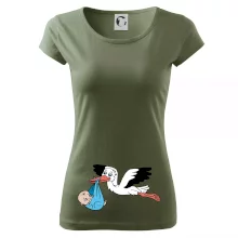 Čáp a miminko - kluk (Hana-creative)