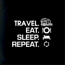 Eat sleep travel - Malý přívěs