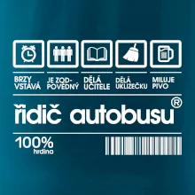 Čárový kód řidič autobusu Čárový kód řidič autobusu