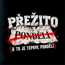 Přežito pondělí přeškrtnutý list kalendáře