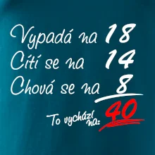 Vypadá, cítí se, chová se - 40 let