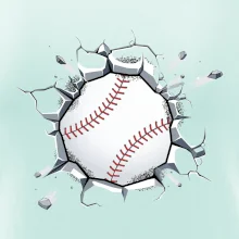 Baseball míč v triku