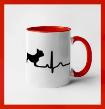 EKG Francouzský buldoček z boku