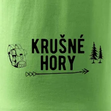 Krušné hory nápis