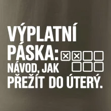 VÝPLATNÍ PÁSKA: Návod, jak přežít do úterý