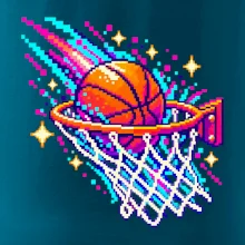 Pixel art basketbalový koš