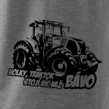 Holky, traktor stojí víc než bávo