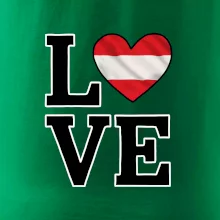 Love Rakouská vlajka