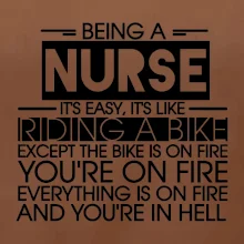 Being a nurse - bike