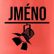 Jméno a nápis na zádech - stage crew