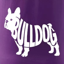Bulldog  nápis v těle