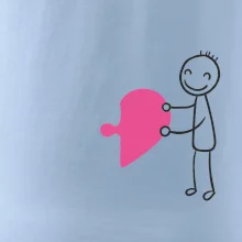 Párová trička puzzle postavička