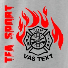 TFA Sport SDH (červený oheň) - Vlastní nápis
