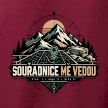 Souřadnice mě vedou horská mapa