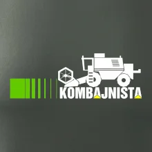 Kombajnista zelená a žlutá