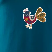 Folklor na prsu slepice