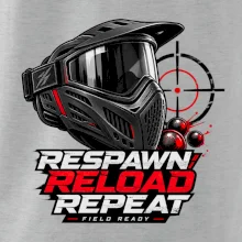 Paintballová maska respawn reload repeat