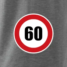 Dopravní značka - omezení rychlosti 60 Dopravní značka - omezení rychlosti 60