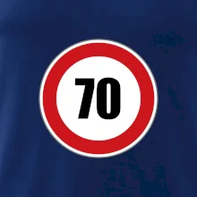 Dopravní značka - omezení rychlosti 70