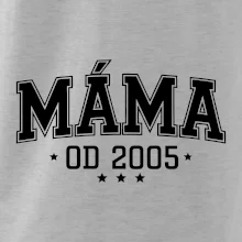 Máma od roku - sportovní nápis (váš ročník)