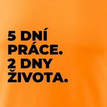 5 DNÍ PRÁCE.  2 DNY ŽIVOTA.