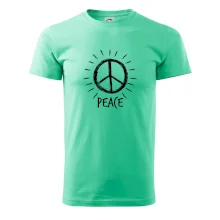 Peace symbol černobílý