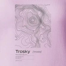 Trosky - vrstevnice v obdélníku