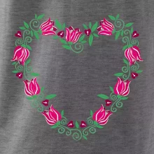 Červené tulipánové srdiečko (Pecka design)