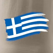 Řecko vlajka - štětkou