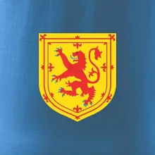 Skotský lev na hrudi