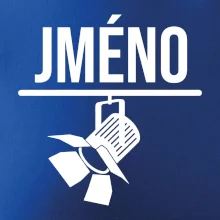 Jméno a nápis na zádech - stage crew