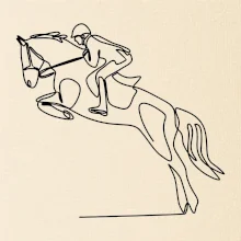 Jízda na koni jedním tahem