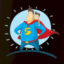 Táta superman - kluk