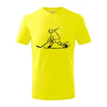 Kreslený hokejista tučnou fixou