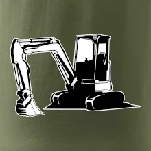 Bagr bez nápisu černobílý