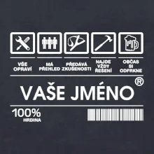 Vaše jméno - čárový kód