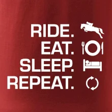 Ride Eat Sleep Repeat koně