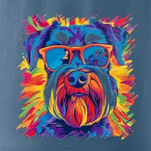 Knírač barevný styl 70s