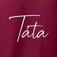 Nápis psací na prsou - táta