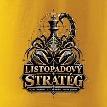 Listopadový stratég se štírem a šachovým králem