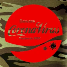 Corona virus pandemic logo Corona virus pandemic logo
