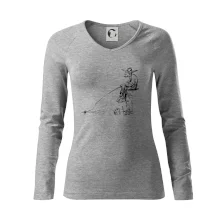 Kreslený rybář na pařezu